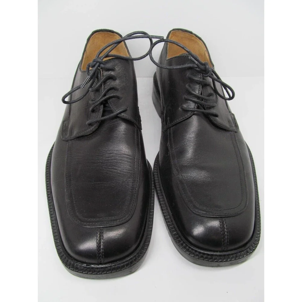 Coach Malone Mens Black Leather Split Toe Derbys Size US 8 D Made In Italy